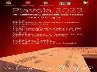 79° ANNIVERSARIO DELL'ECCIDIO DI PIAVOLA